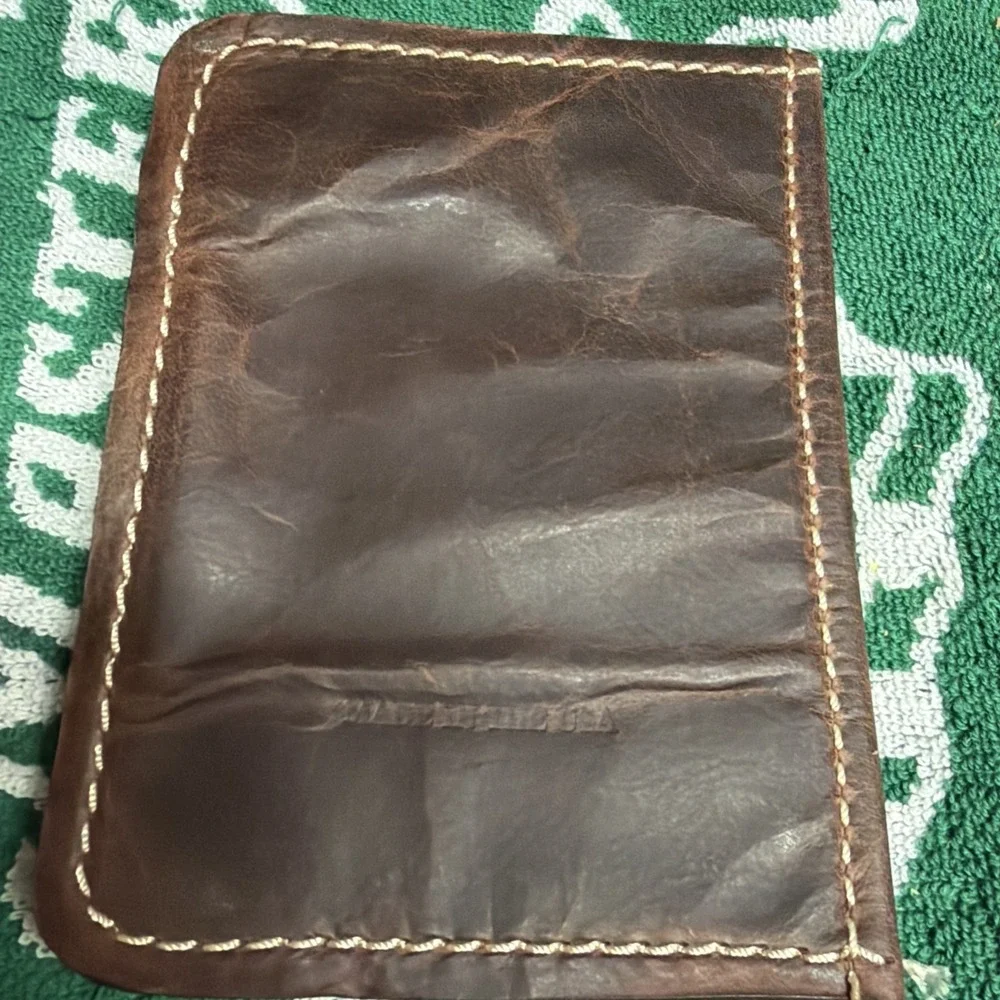 RARE Whistling Straits Golf Leather Stitched Scorecard Holder & Pencil Only
